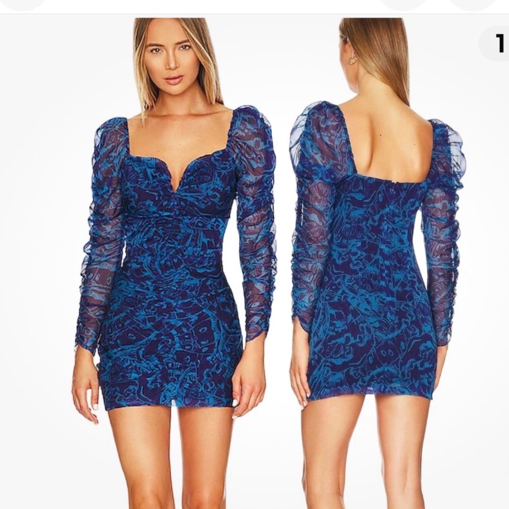 Amanda Uprichard skylark butterfly mini dress